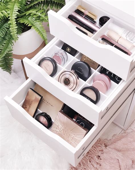 Makeup Storage Vanity Collections. . Ikea vanity drawer organizer